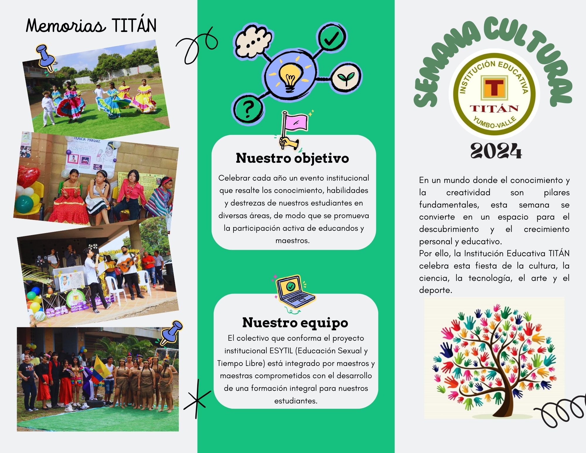 ¡La Semana Cultural de la Institución Educativa Titán Se Renueva!